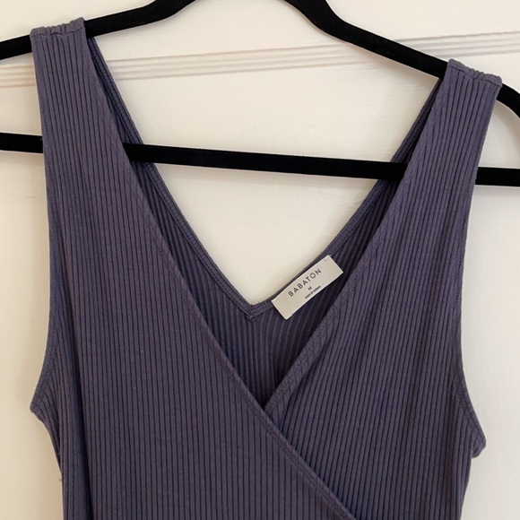 Aritzia Babaton Lido Bodysuit in Fog/Gray - Picture 4 of 14